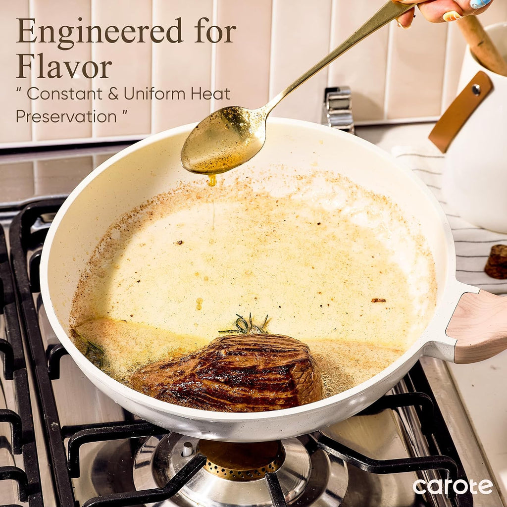 Pots and Pans Set, Nonstick Cookware Sets, 14pcs | Induction Cooking, Ultra Durable, Easy to Clean, Even Heating