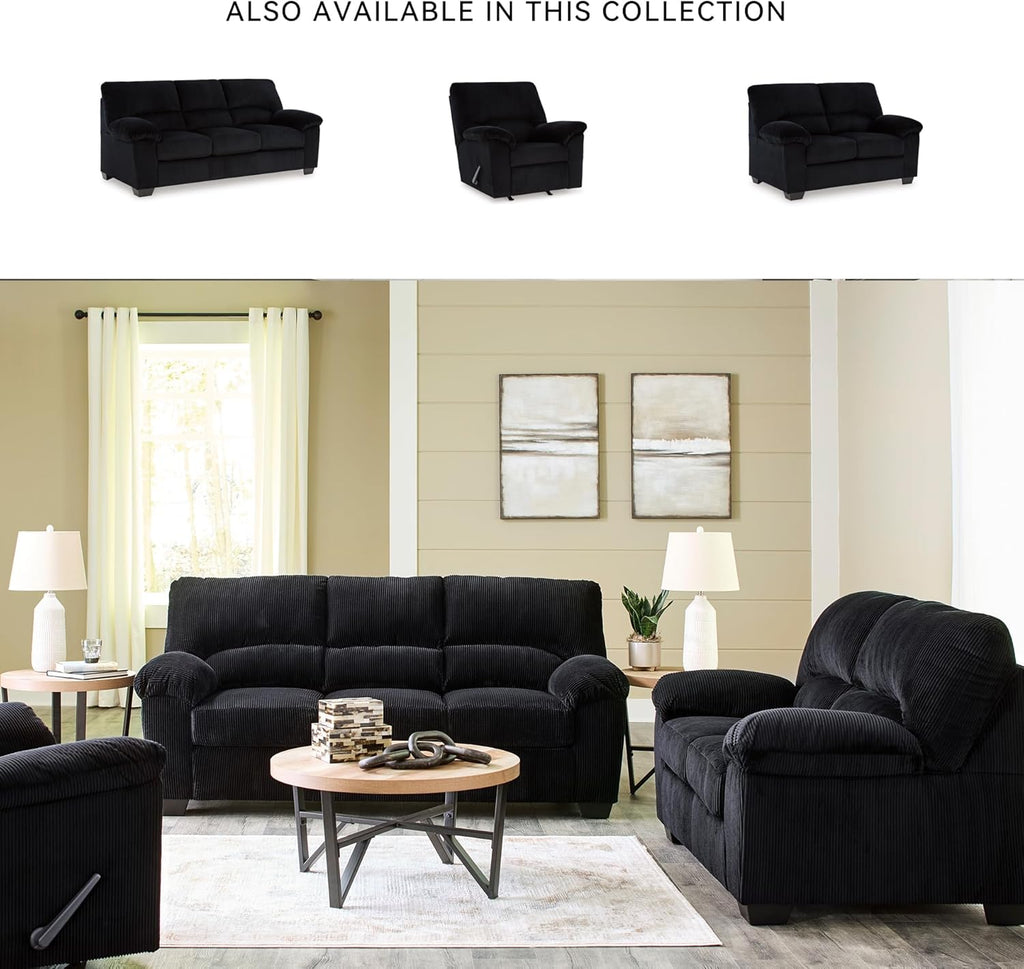 SimpleJoy Modern Sofa for Living Room, Black