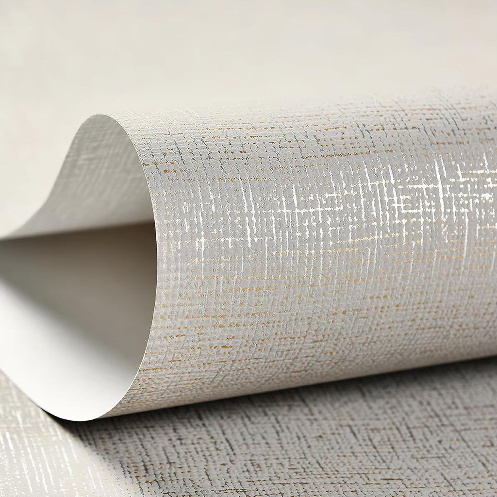 Grasscloth Peel and Stick Wallpaper Khaki Linen Textured Removable Self Adhesive 3D Contact Paper Modern Wallpaper