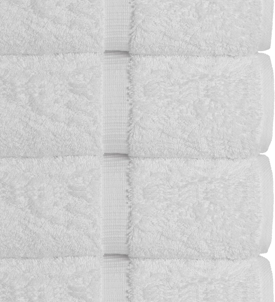 100% Cotton Premium Quality Turkish Bath Sheets (35''x70'' Large Bath Sheet Towels - White)