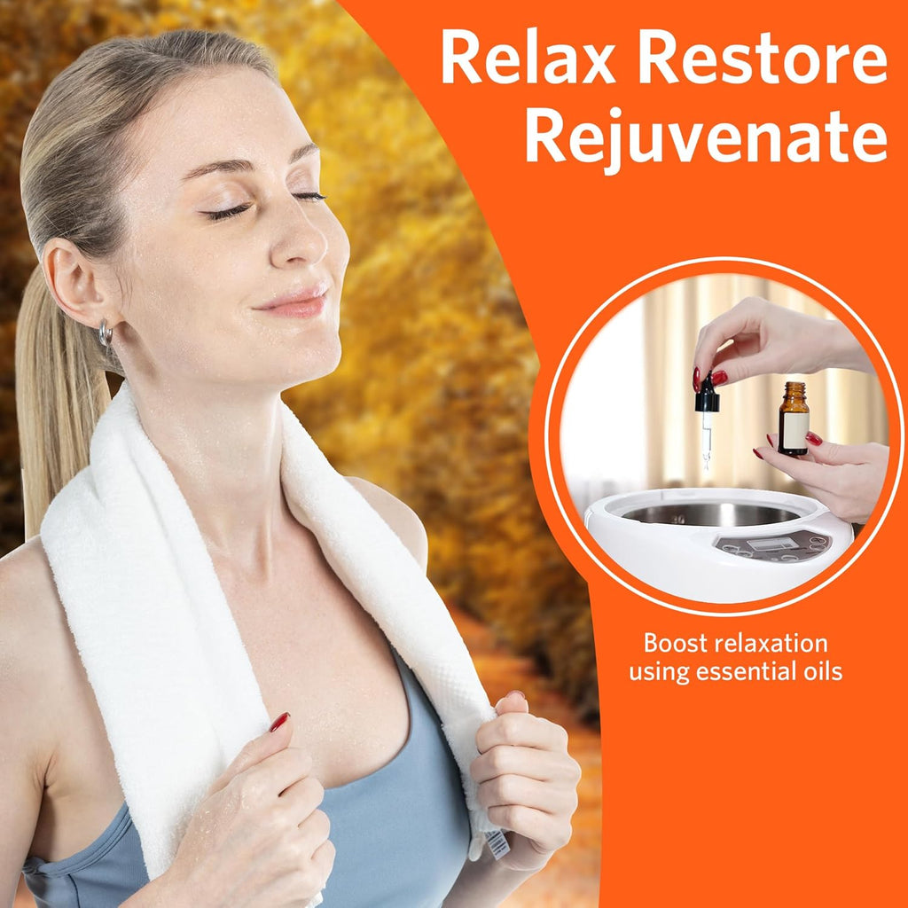 Sauna Box, Portable Steam Tent for Home Detox and Relaxation, Includes 3L Steamer, Remote Controller, Folding Chair