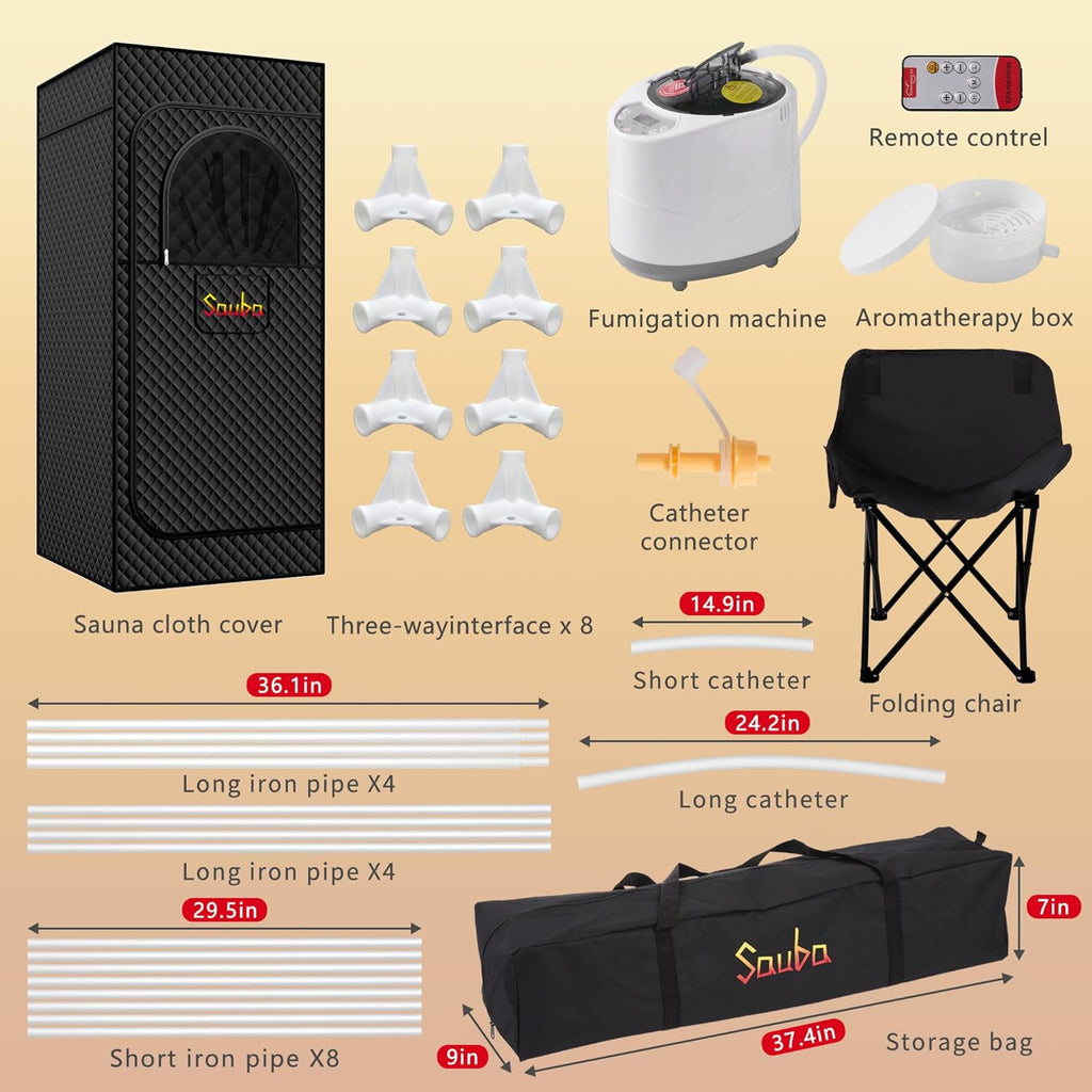 Portable Steam Sauna for Home,Personal Steam Room,Sauna Box,Home Sauna,Steam Sauna Tent for Steam Detox Relaxation Spa