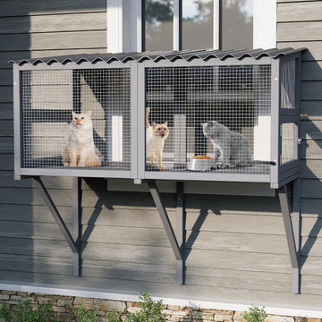 Cat Catio, Cat Window Perch for Indoor Cats, Cats Enclosure Windows