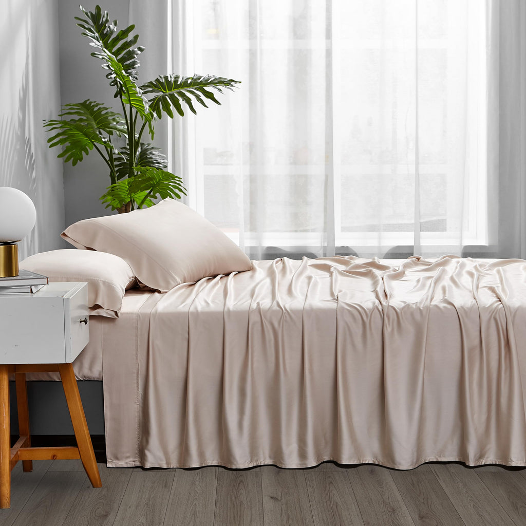 Cooling Sheets for Hot Sleepers, Queen Size, Sandy
