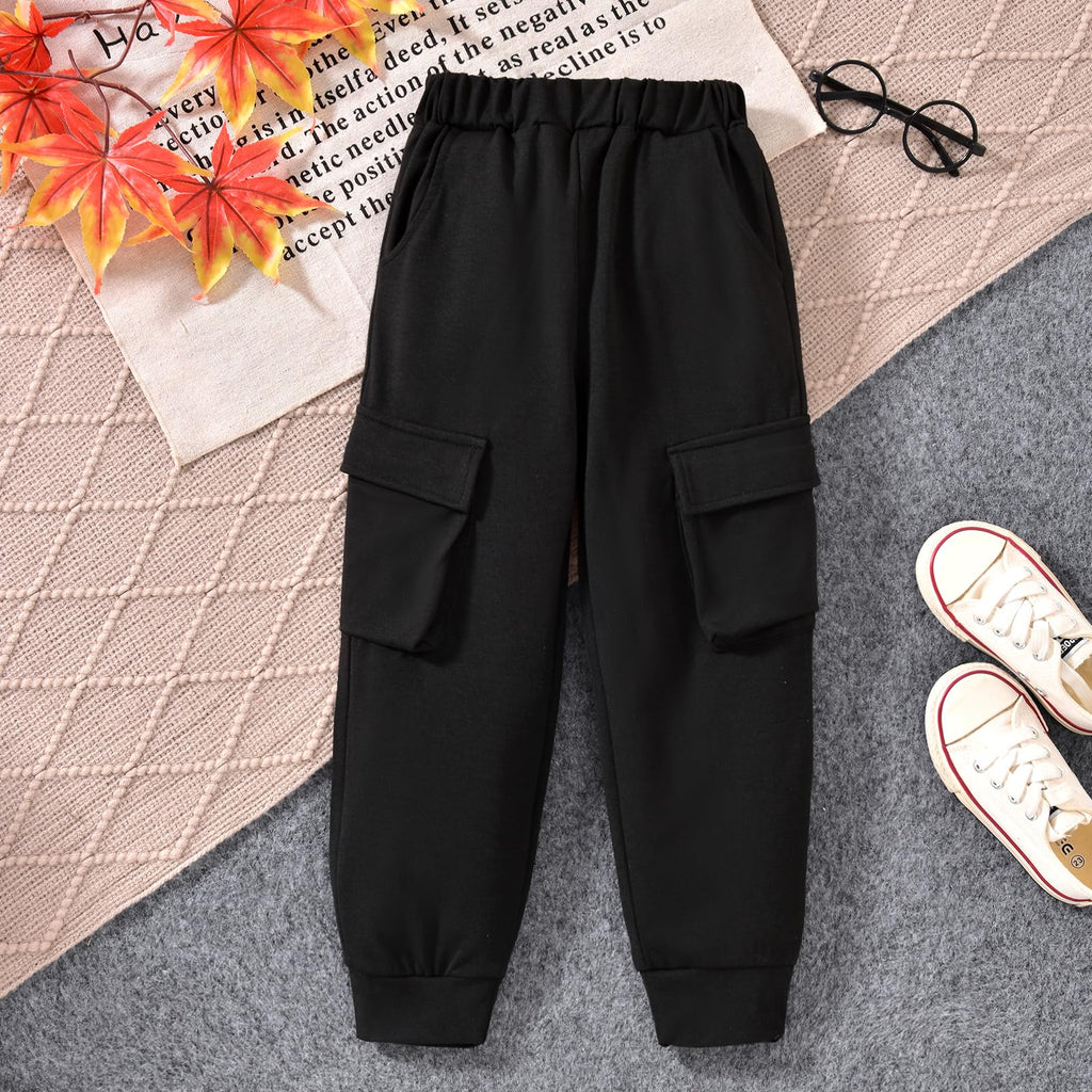 Toddler Boy Fall Clothes Corduroy Long Sleeve Button Down Lapel Collared Shacket Jacket White T-shirt Cargo Pants