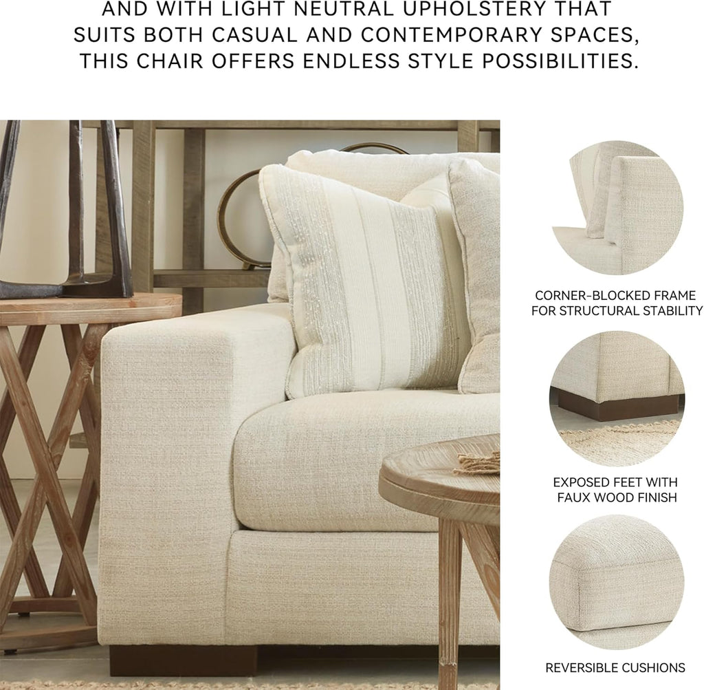 Modern Lounge Chair — Beige