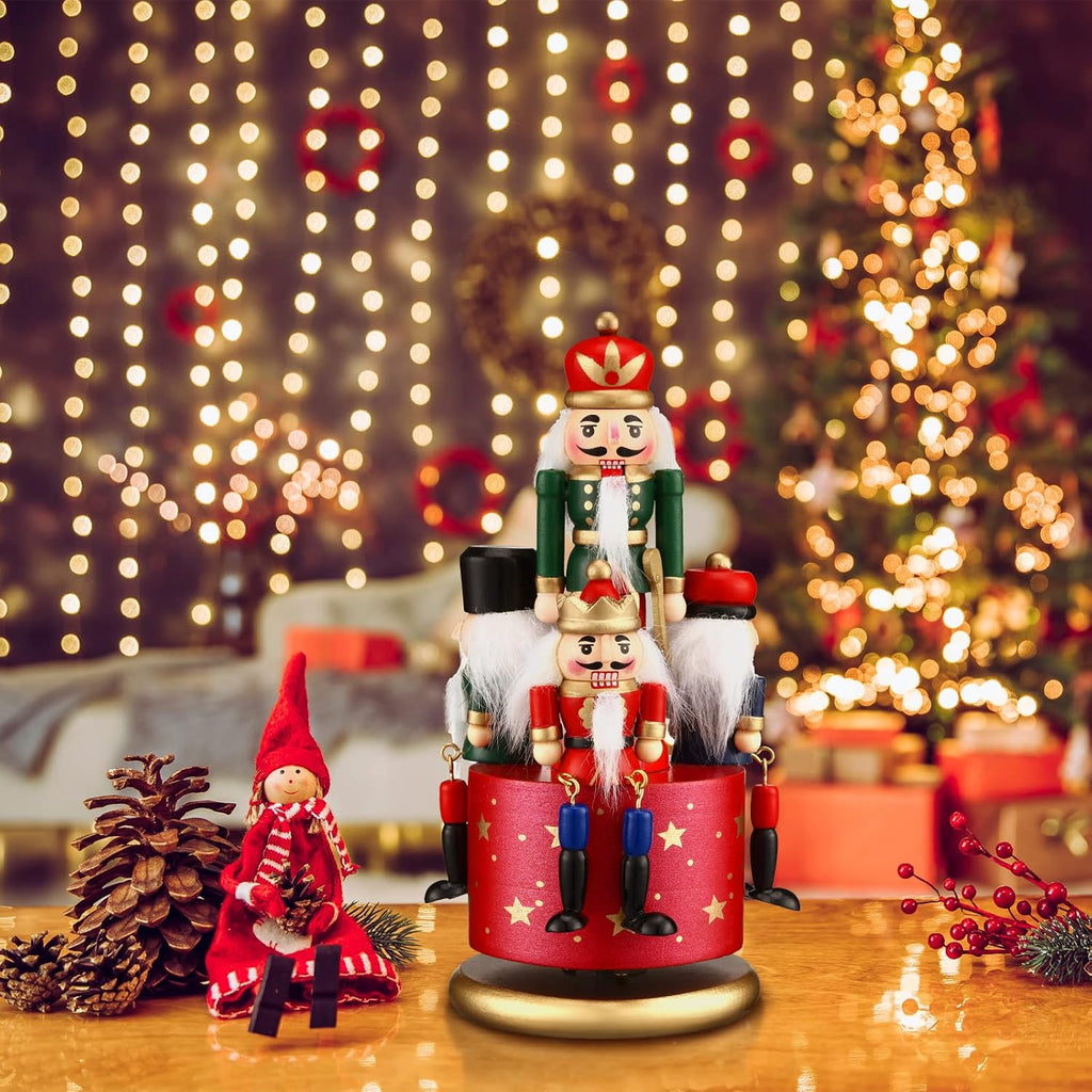 Nutcracker Music Box Wooden Nutcracker Soldier Toy, Stylish Style