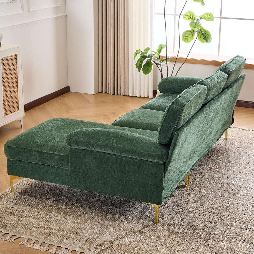 Sectional Couches ,85" L-Shaped Sofas,Modern Couch with Deep Seats & Chaise Longue,Removable Sofa Pillows