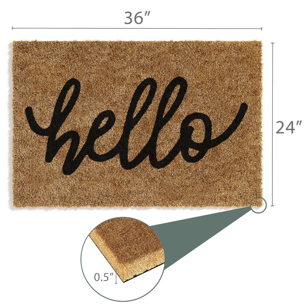 Front Door Welcome Mat (Hello, 36x24)
