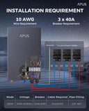 18kW Electric Tankless Water Heater, APUS 240V Instant On-Demand Hot Water Heater, Up to 4.4 GPM with LED Display