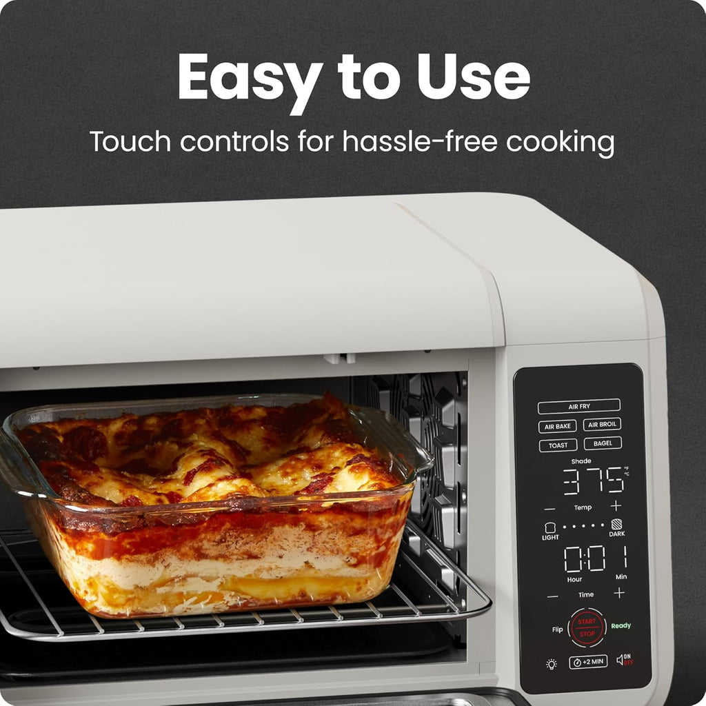 Air Fryer Toaster Oven Combo, Countertop Oven for Quick & Healthy Meals, Bake, Broil, Air Fry, Toast, and Bagel