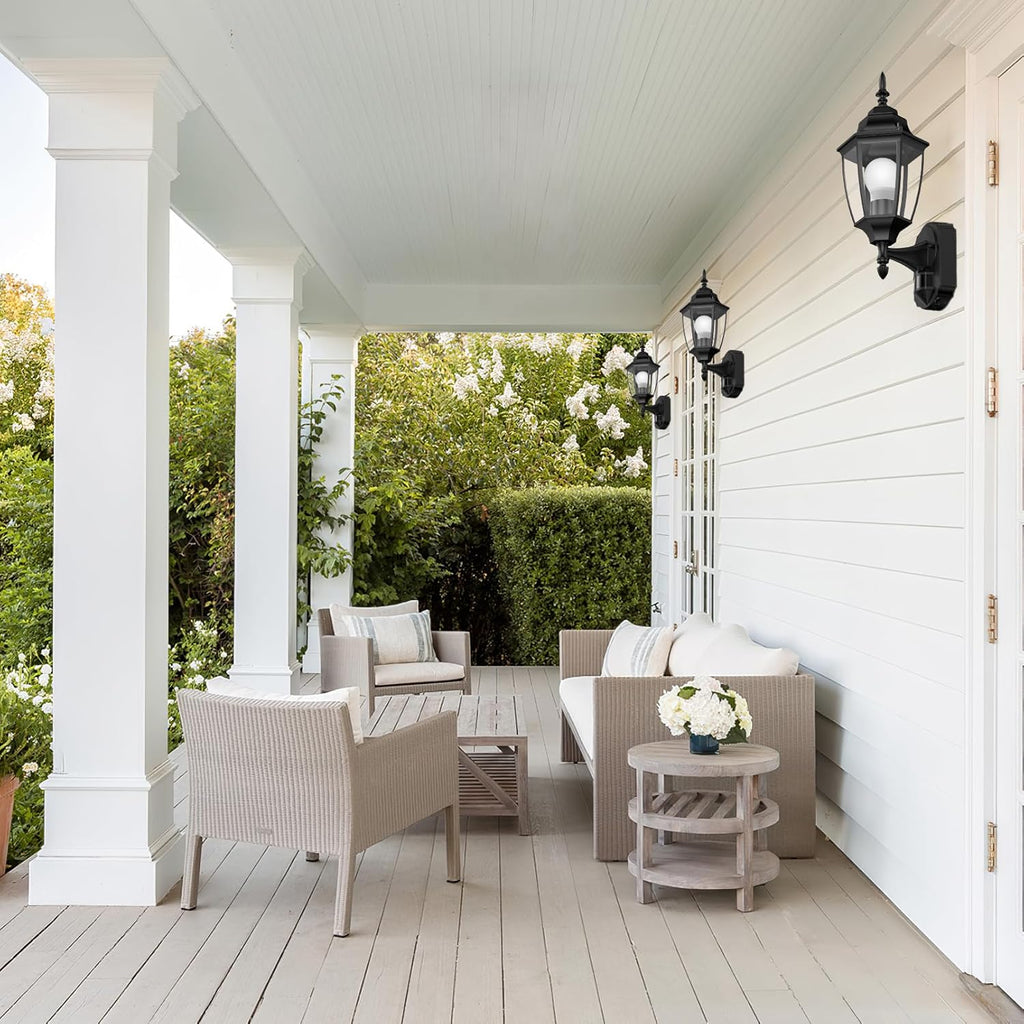 Outdoor Wall Sconce, 2 Pack Dusk to Dawn Motion Sensor Light Fixtures