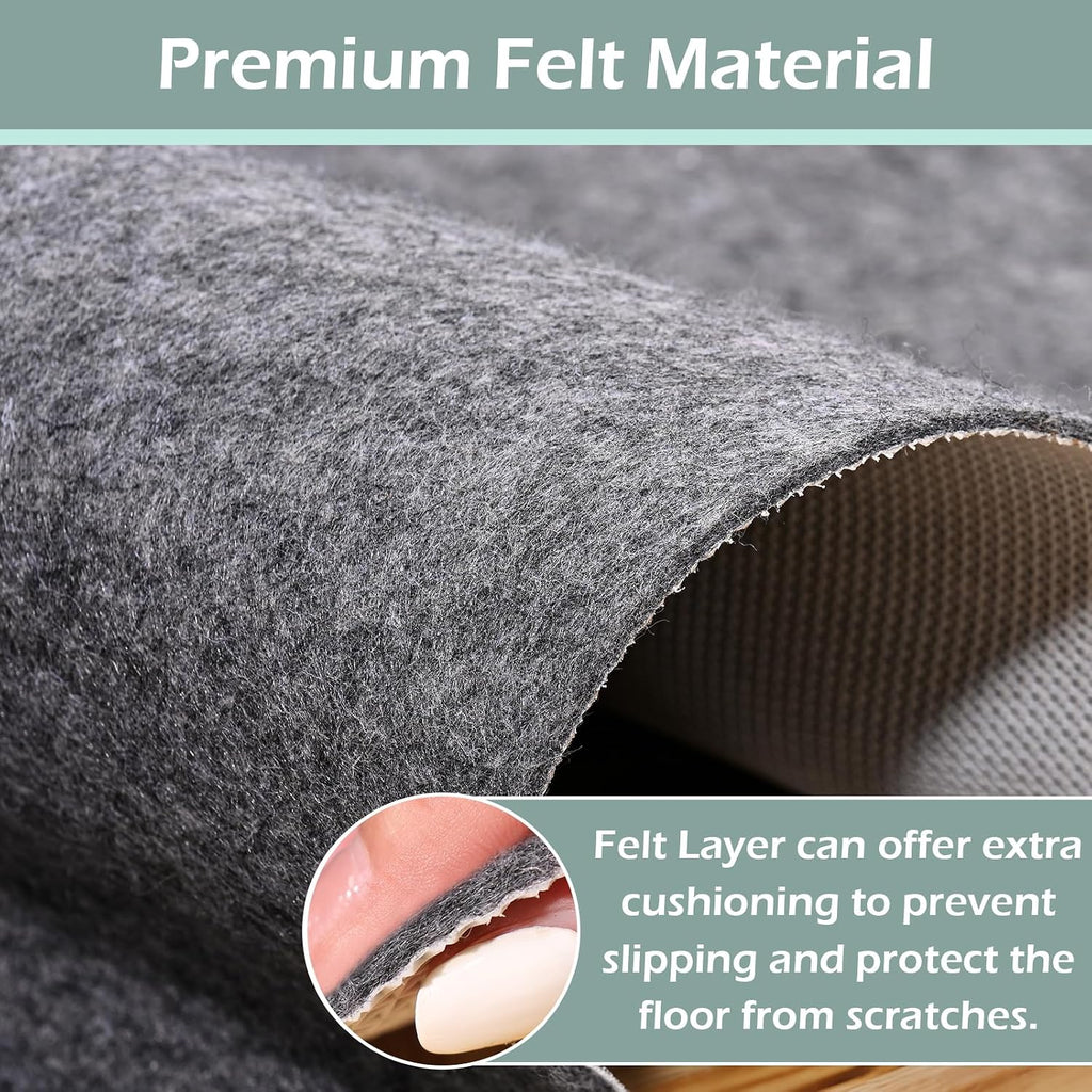 Non-Slip Rug Pads,8x10ft Waterproof Rug Pad,Carpet Pad for Hardwood,Tile,All Floors - Floor Protection,Cushioning - Set of 80
