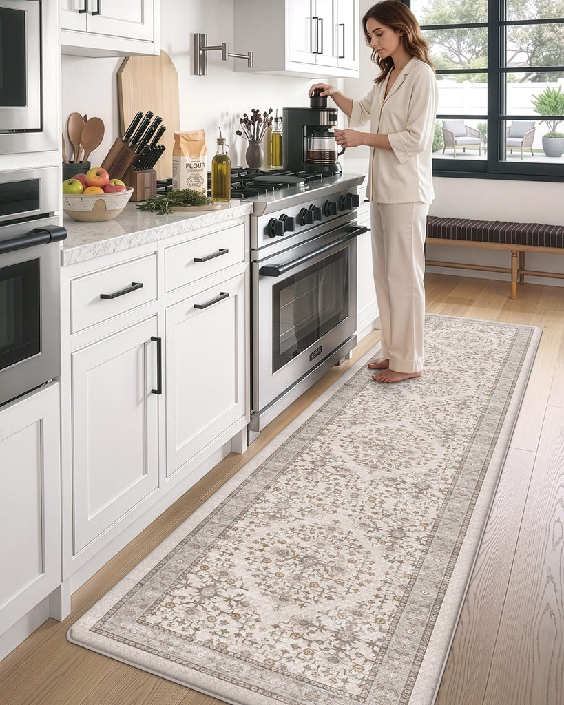 Kitchen Floor Mats Cushioned Anti Fatigue Runner Rug, 23x86