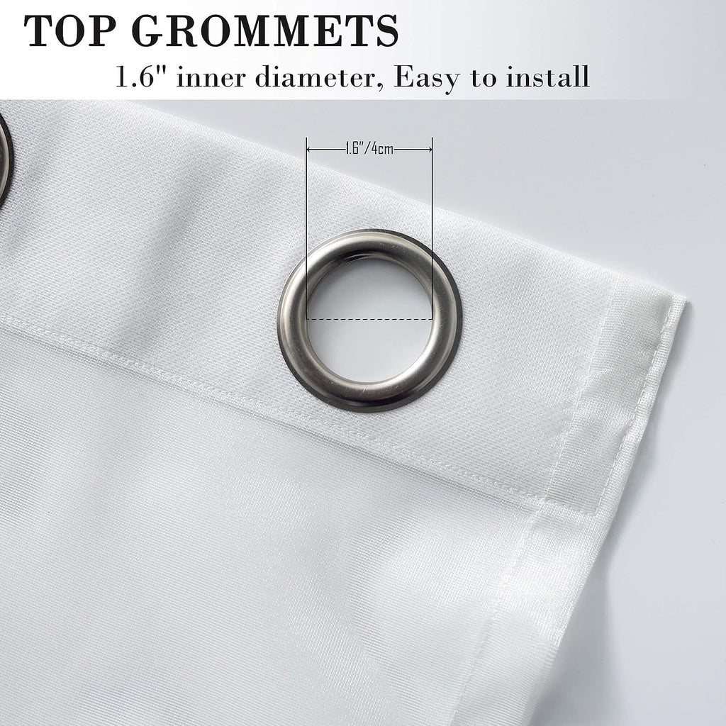 Simple Chenille Jacquard Sheer Window Elegance Curtains/Drapes/Panels/Treatments for Bedroom Living Room,Top Grommets