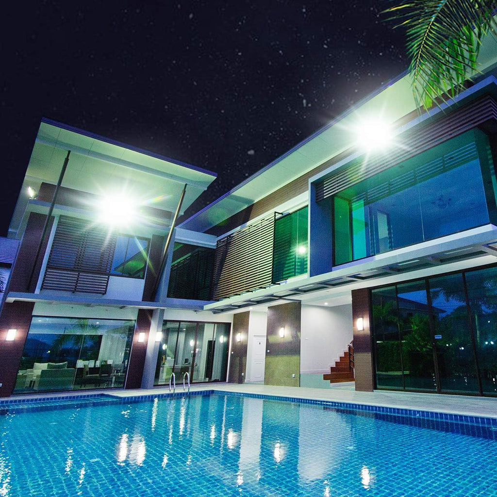 2 Pack 150W Led Flood Lights, 15000lm 6000K Daylight White Exterior Flood Lighting, Outdoor Indoor Lights Fixture