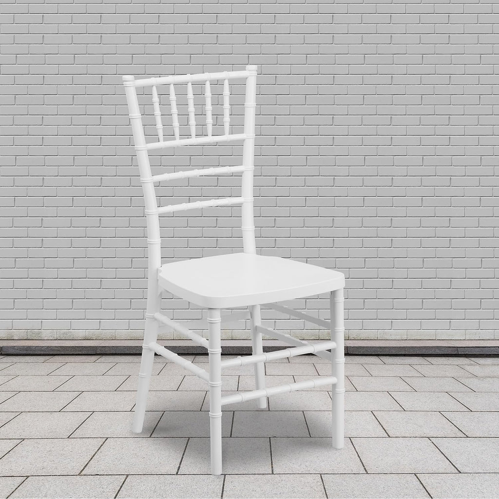 Stacking Resin Ballroom Chair, Silver, 2-Pack