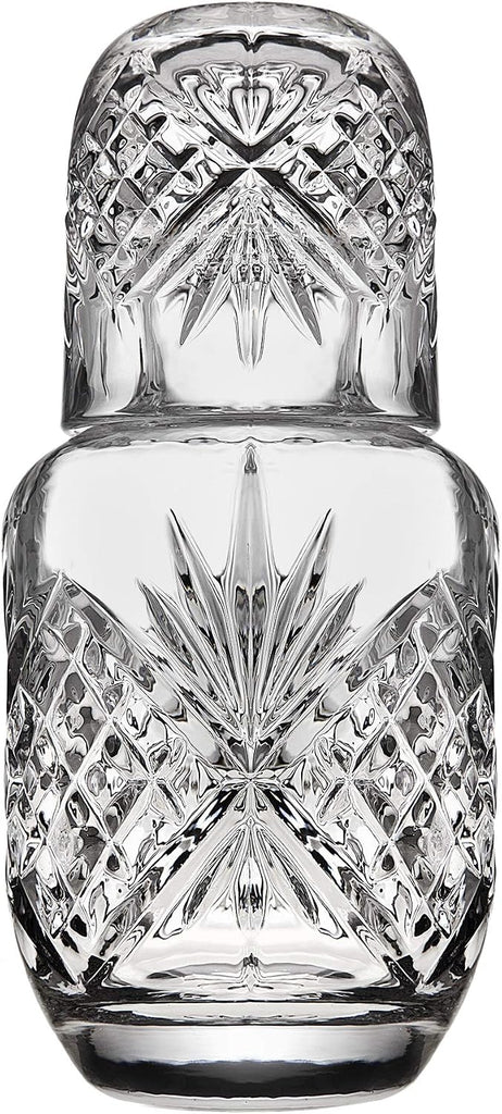Bedside Night Carafe - Cup and Bottle to Keep Next To Your Bed for a Handy Midnight Drink, 16oz