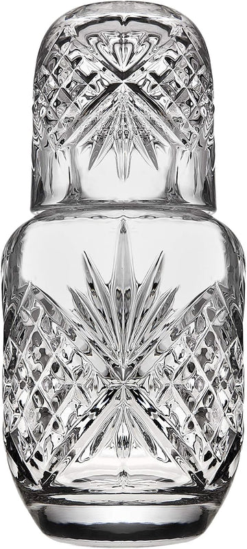 Bedside Night Carafe - Cup and Bottle to Keep Next To Your Bed for a Handy Midnight Drink, 16oz