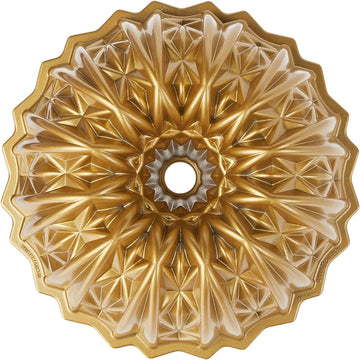 Cut Crystal Bundt, 10 Cup, Gold