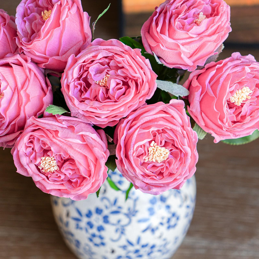 Fake Flowers for Decoration Home Decor Artificial Flowers Austin Rose Peony Latex Fake Flower Living Room Decoration