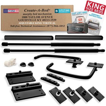 Premium Murphy Bed Kit, King Vertical