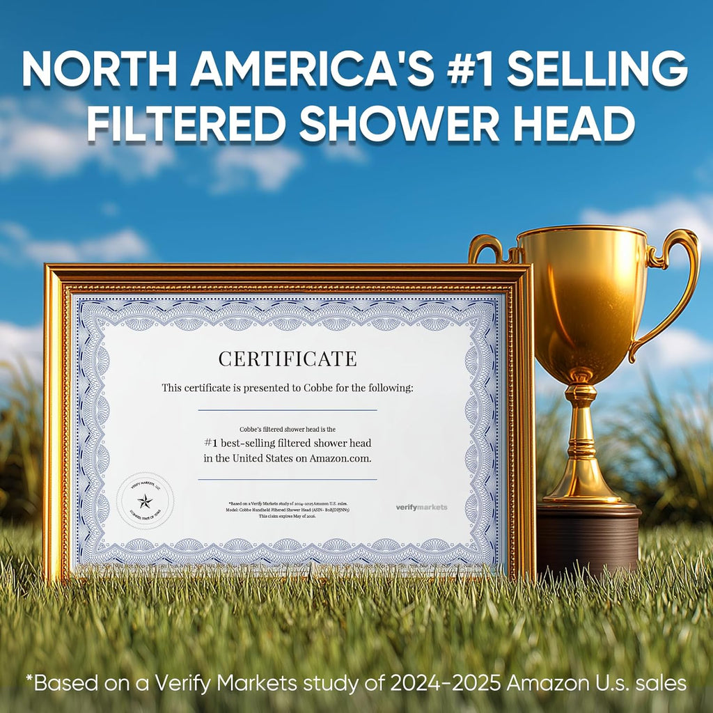 Filtered Shower Head with Handheld, High Pressure 6 Spray Mode Showerhead with Filters