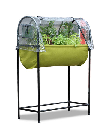 Haxnicks Vigoroot EasyTable Garden with Cover, Self Watering, Outdoor Greenhouse Protects Your Herb Garden and