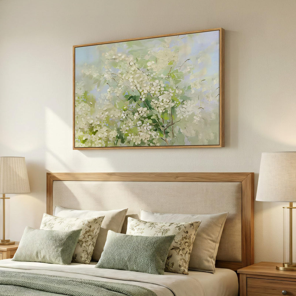 Framed Green Floral Botanical Wall Art, 24x36 In
