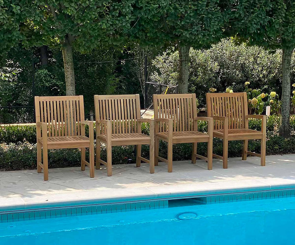 Royal Teak Arm Chair, Natural