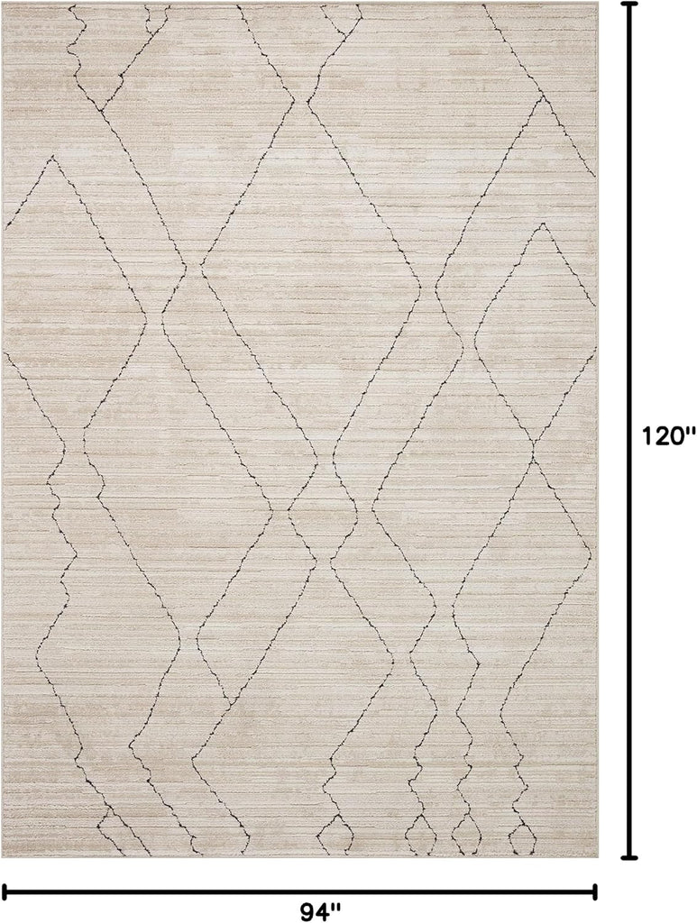 Darby Sand/Charcoal 7'-10" x 10' Area Rug
