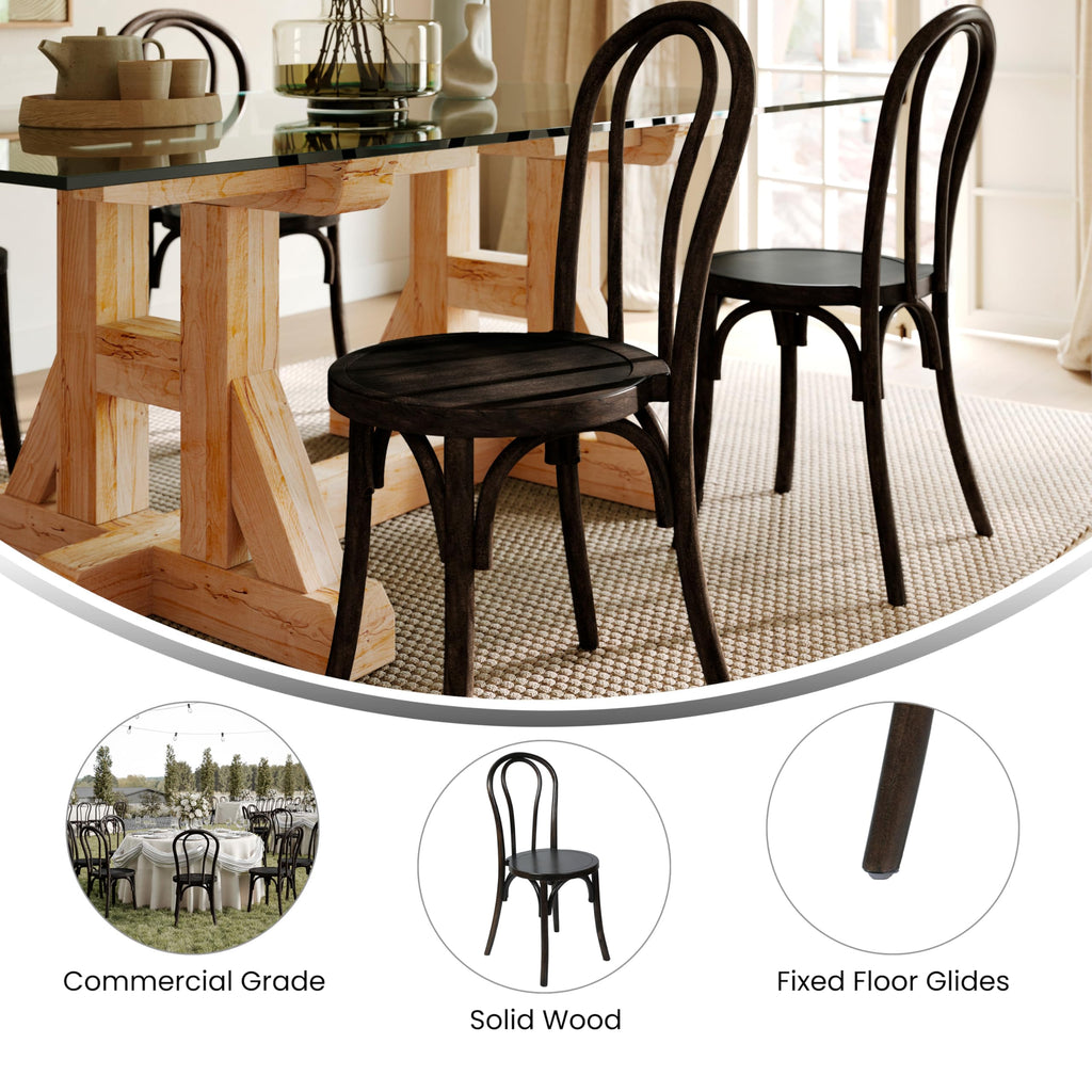 Commercial Grade Wood Stackable Thonet Dining Chair