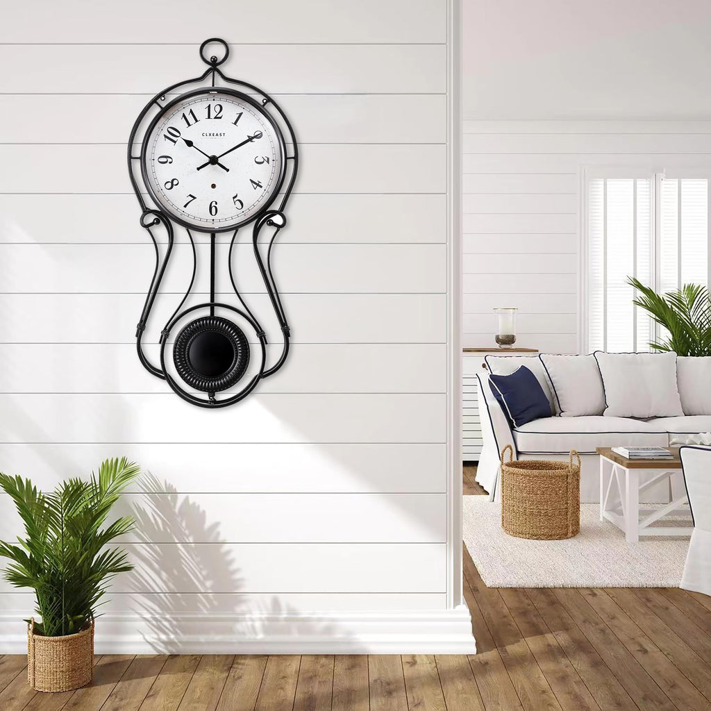 20" Modern Pendulum Wall Clock Decor