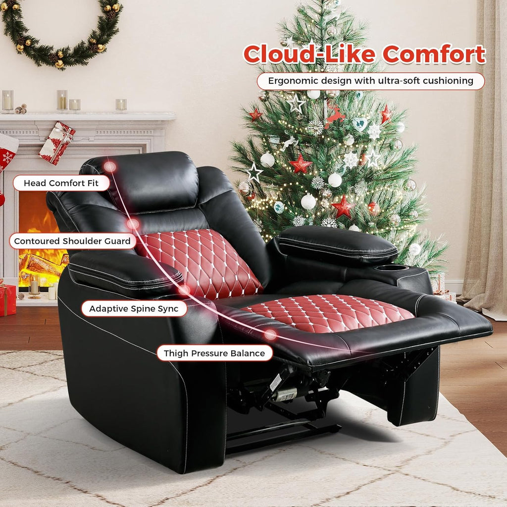 ANJ Electric Power Recliner Chair with Adjustable Powered Headrest