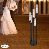 5 Arm Candelabra Centerpieces for Tables, 4 Set Floor Candle Holder, 41.3'' Tall Candlestick Stand with Acrylic