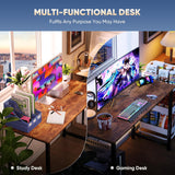 40 Inch Small Computer Office Desk Modern Simple Style Writing Study Work Table Bedroom - Modern Brown