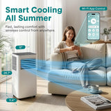 Small Air Conditioner Portable 8,000 BTU with Built-in Dehumidifier - Portable AC unit for rooms up to 350 sq ft