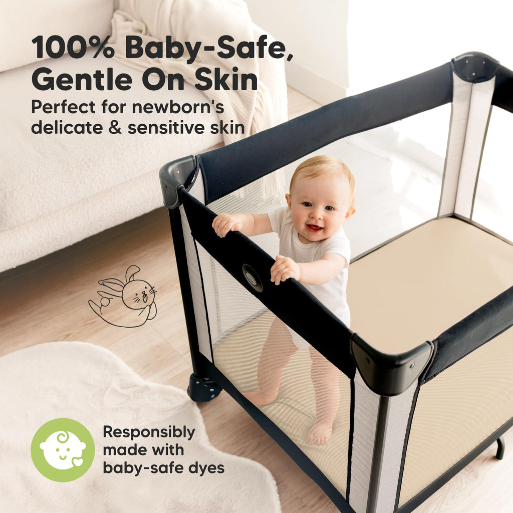 Pack and Play Sheets Fitted 2pk Mini Crib Sheet, Rust