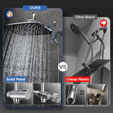 11.8" Rain Shower Head with Handheld, High Pressure Handheld Shower with Multi Spray Modes