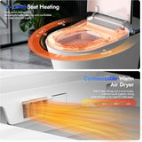 Elongated Smart Toilet With Bidet Built-in, Auto Open/Close Lid, Soft-Closed Heated Seat