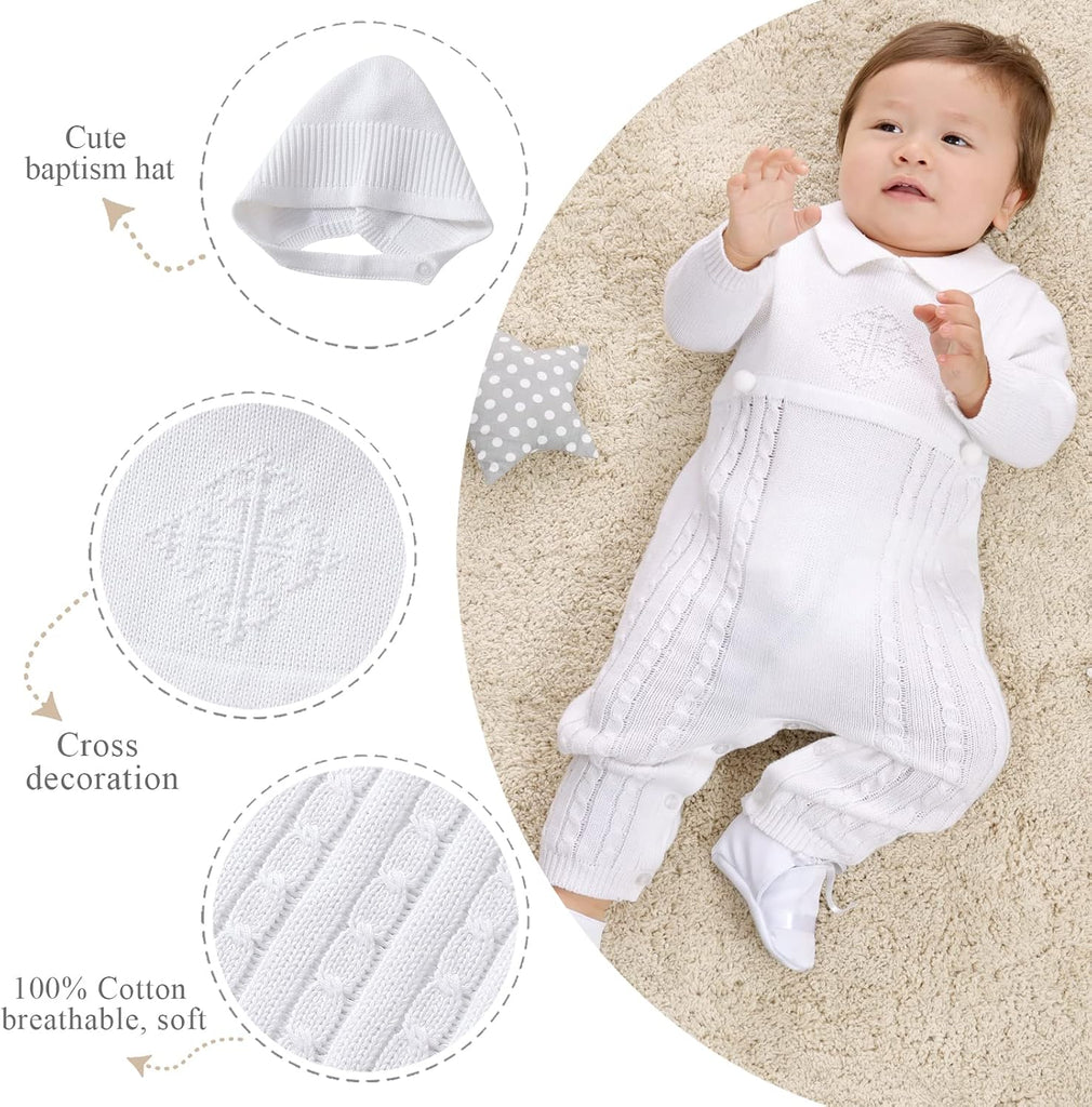 2 Pc Knit - Boy Clothes,Baptism Christening Outfits