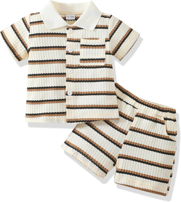 Toddler Baby Boy Clothes Summer Outfits Cotton Short Sleeve T-Shirt Dinosaurs Shorts Set Boy Clothes Outfits Set