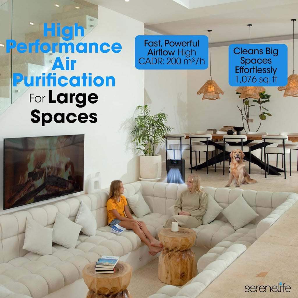 Air Purifier for Home - Smart Room Air Purifier with Sleep and Automatic Modes, WiFi and App Control