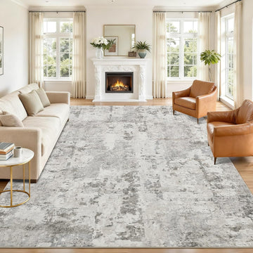 Abstract Area Rug, Washable Soft Low Pile Non Slip Accent Rug for Living Room, Bedroom, Dining Room, Modern