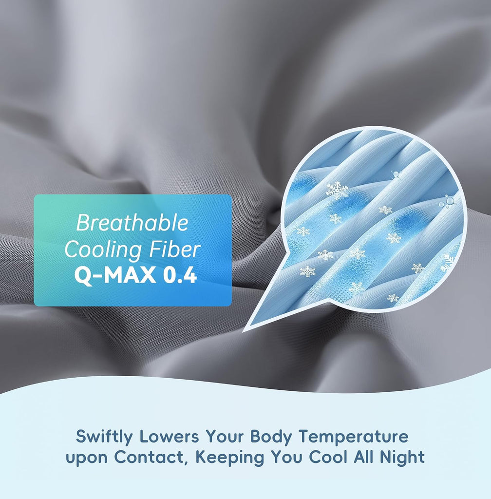 Cooling Blankets for Hot Sleepers, Luxury Lightweight Cozy Soft Throw for Night Sweats Double Sided Breathable