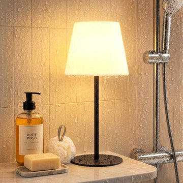 Shower Lamp Rechargeable Waterproof Lamp, Cordless Table Lamp
