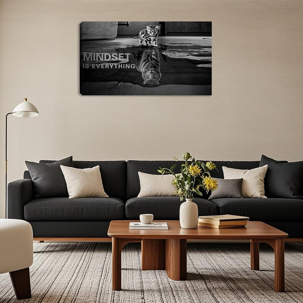 Motivational Wall Decor Inspirational Canvas Wall Art Bedroom Workplace Gym Positive Quotes Sayings Artwork for Walls