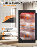 Portable Infrared Sauna Box for Home, 5-Layer Waterproof, XL Steamer, Folding Chair, Steam Sauna Tent for Steam Detox Relaxation Spa, Indoor & Outdoor (Black) A129-B0F8QRGW67