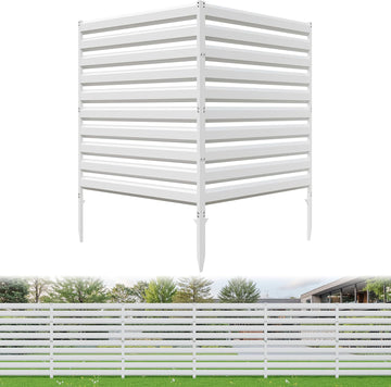 42" H x 38" W Metal Privacy Fence Panels for Outside, Air Conditioner Fence, Decorative Fence Panels for Privacy (2 Panels)