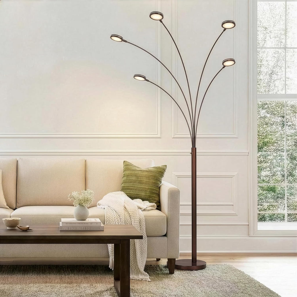 Orion Arc Floor Lamp, Tree Floor Lamp with 5 Adjustable Arms